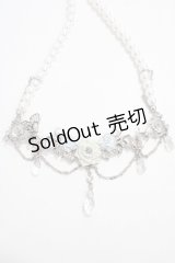 axes femme / ローズ×パールネックレス  シルバー Y-25-04-17-021-AX-AC-SZ-ZY