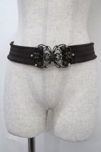 axes femme / 蝶ｘ薔薇バックルベルト  ブラウン Y-25-04-17-024-AX-AC-SZ-ZY