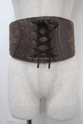 axes femme / レースアップコルセットベルト  茶 Y-25-04-17-025-AX-ZA-SZ-ZY