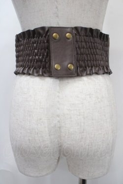 画像2: axes femme / レースアップコルセットベルト  茶 Y-25-04-17-025-AX-ZA-SZ-ZY