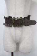 axes femme / クラシカルバックルゴムベルト  茶 Y-25-04-17-026-AX-ZA-SZ-ZY