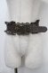 画像1: axes femme / クラシカルバックルゴムベルト  茶 Y-25-04-17-026-AX-ZA-SZ-ZY (1)