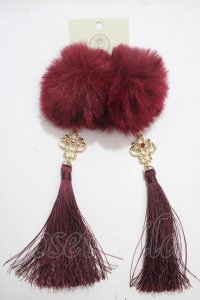 axes femme POETIQUE / チャイナヘアークリップセット  ワイン Y-25-04-17-027-AX-AC-SZ-ZY