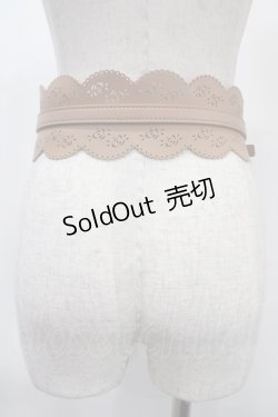 画像2: axes femme / パンチングバックルベルト  ベージュ Y-25-04-17-029-AX-ZA-SZ-ZY