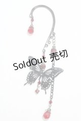 Rose＆Cross / バタフライイヤーフック  赤 Y-25-04-17-003-PU-AC-SZ-ZY