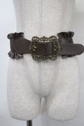 axes femme / クラシカルバックルゴムベルト  茶 Y-25-04-17-030-AX-ZA-SZ-ZY