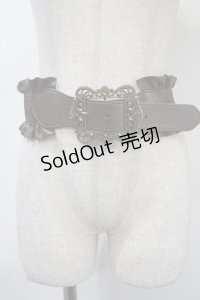 axes femme / クラシカルバックルゴムベルト  茶 Y-25-04-17-030-AX-ZA-SZ-ZY