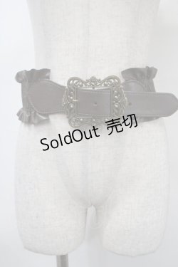 画像1: axes femme / クラシカルバックルゴムベルト  茶 Y-25-04-17-030-AX-ZA-SZ-ZY