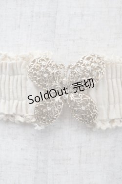 画像2: axes femme / 蝶バックル雑材ベルト  ゴールド Y-25-04-17-031-AX-ZA-SZ-ZY