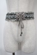 axes femme / レースアップゴムベルト  グレー Y-25-04-17-033-AX-ZA-SZ-ZY