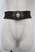 axes femme / カメオバックルゴムベルト  Dブラウン Y-25-04-17-034-AX-ZA-SZ-ZY