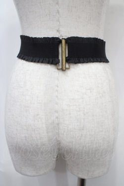 画像2: axes femme / カメオバックルゴムベルト  シルバー Y-25-04-17-035-AX-ZA-SZ-ZY