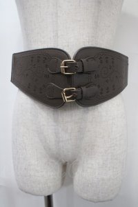 axes femme / 太ベルト  茶 Y-25-04-17-036-AX-AC-SZ-ZY