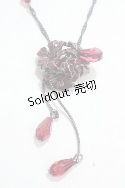 画像1: axes femme / 彼岸花モチーフネックレス  アンティークシルバー Y-25-04-17-005-AX-AC-SZ-ZY