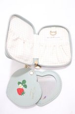 画像2: 【SALE】m petit by misako / ミラー付ポーチ  淡緑 Y-25-04-17-044-LO-ZA-SZ-ZT422-F002 (2)