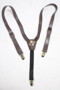 axes femme / G額縁バックルサスペンダー  ブラウン Y-25-04-17-050-AX-BL-SZ-ZY