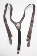 axes femme / クラシカルローズサスペンダー  茶 Y-25-04-17-052-AX-ZA-SZ-ZY