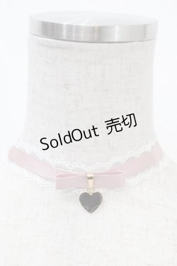 画像1: Ank Rouge / レースリボンチョーカー  ピンク Y-25-04-17-054-CA-AC-SZ-ZY