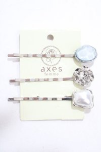 axes femme / フェミニンヘアピンSET  シルバー Y-25-04-17-006-AX-AC-SZ-ZY