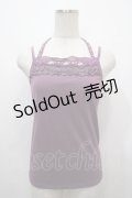 axes femme / ストラップビジューキャミ M パープル Y-25-04-20-001-AX-TO-SZ-ZY