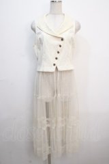 axes femme / 20th/ジャカードベスト F 生成り Y-25-04-20-067-AX-JA-SZ-ZY