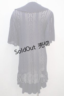 画像2: axes femme NOSTALGIE / 透かしラッフルカーディガン F 紺 Y-25-04-20-068-AX-TO-SZ-ZY