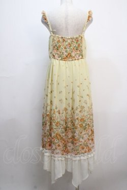 画像2: axes femme / 薔薇柄マキシワンピース M イエロー Y-25-04-20-071-AX-OP-SZ-ZI