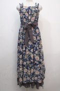 axes femme / ロングキャミワンピース M 紺 Y-25-04-20-072-AX-OP-SZ-ZI
