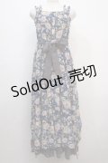 axes femme / ロングキャミワンピース M 紺 Y-25-04-20-072-AX-OP-SZ-ZI