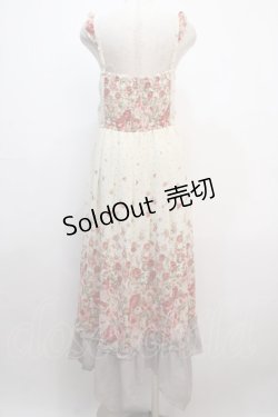 画像2: axes femme / 薔薇柄マキシワンピース M 生成り Y-25-04-20-073-AX-OP-SZ-ZY