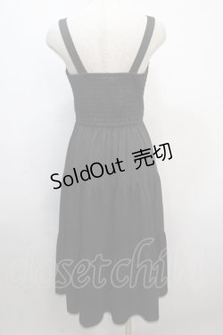 画像2: axes femme POETIQUE / スカラップ刺繍キャミワンピース M 黒 Y-25-04-20-074-AX-OP-SZ-ZY