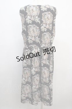 画像2: Drug Honey / 太陽と月のメリーゴーランド総柄ワンピース  黒 Y-25-04-20-075-PU-OP-SZ-ZY