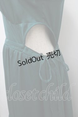 画像3: axes femme POETIQUE / パフ袖ウエストカットワンピース M グリーン Y-25-04-20-077-AX-OP-SZ-ZY