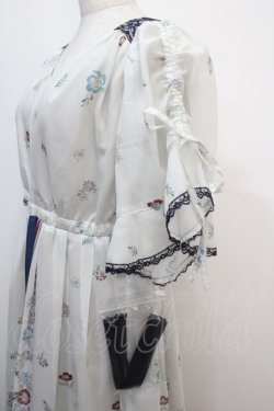 画像3: axes femme / ボタニカルスカーフ柄ワンピース F 白 Y-25-04-20-078-AX-OP-SZ-ZY
