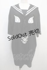 LISTEN FLAVOR / タイ付セーラーワンピ  クロ Y-25-04-20-080-PU-OP-SZ-ZY