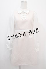 evelyn / ビジューレース襟ワンピース  ピンク Y-25-04-20-081-LO-OP-SZ-ZY