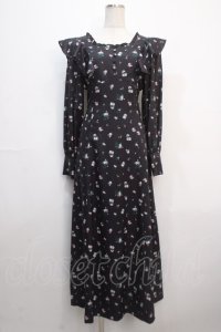 Ank Rouge / フラワーBackスピンドルワンピース M ブラック Y-25-04-20-087-CA-OP-SZ-ZY