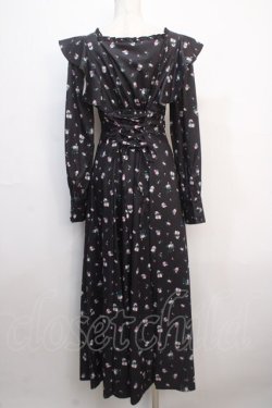 画像2: Ank Rouge / フラワーBackスピンドルワンピース M ブラック Y-25-04-20-087-CA-OP-SZ-ZY