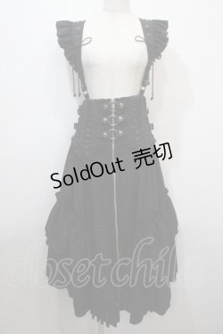 画像1: Ozz oneste / Dark Wizard ジャンパースカート  黒 Y-25-04-20-090-OO-OP-SZ-ZY