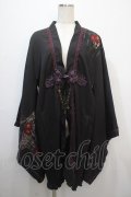 Ozz oneste / リバーシブル着物羽織  黒 Y-25-04-20-093-OO-JA-SZ-ZY