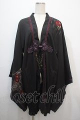 Ozz oneste / リバーシブル着物羽織  黒 Y-25-04-20-093-OO-JA-SZ-ZY