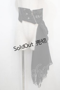 画像1: Ozz Croce / コルセットスカート  黒 Y-25-04-20-094-OO-SK-SZ-ZY