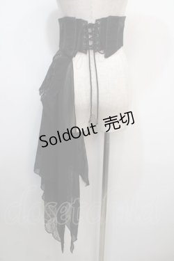 画像2: Ozz Croce / コルセットスカート  黒 Y-25-04-20-094-OO-SK-SZ-ZY