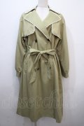 axes femme / バイカラーレーストレンチコート M グリーン Y-25-04-20-095-AX-CO-SZ-ZI