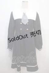 Amavel / ミリタリーワンピース M ネイビー Y-25-04-20-096-CA-OP-SZ-ZY