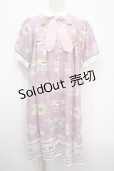 axes femme kawaii / ティータイムシャツワンピース M ピンク Y-25-04-20-097-AX-OP-SZ-ZY