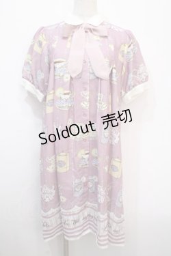 画像1: axes femme kawaii / ティータイムシャツワンピース M ピンク Y-25-04-20-097-AX-OP-SZ-ZY