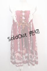 Doll Paradise / バンビプリントジャンパースカート S 赤 Y-25-04-20-098-LO-OP-SZ-ZY