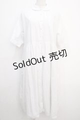 F i.n.t / 丸衿スモックシャツワンピース F オフホワイト Y-25-04-20-102-CA-OP-SZ-ZY