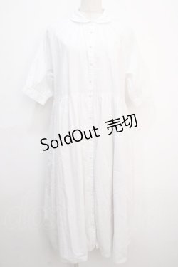 画像1: F i.n.t / 丸衿スモックシャツワンピース F オフホワイト Y-25-04-20-102-CA-OP-SZ-ZY